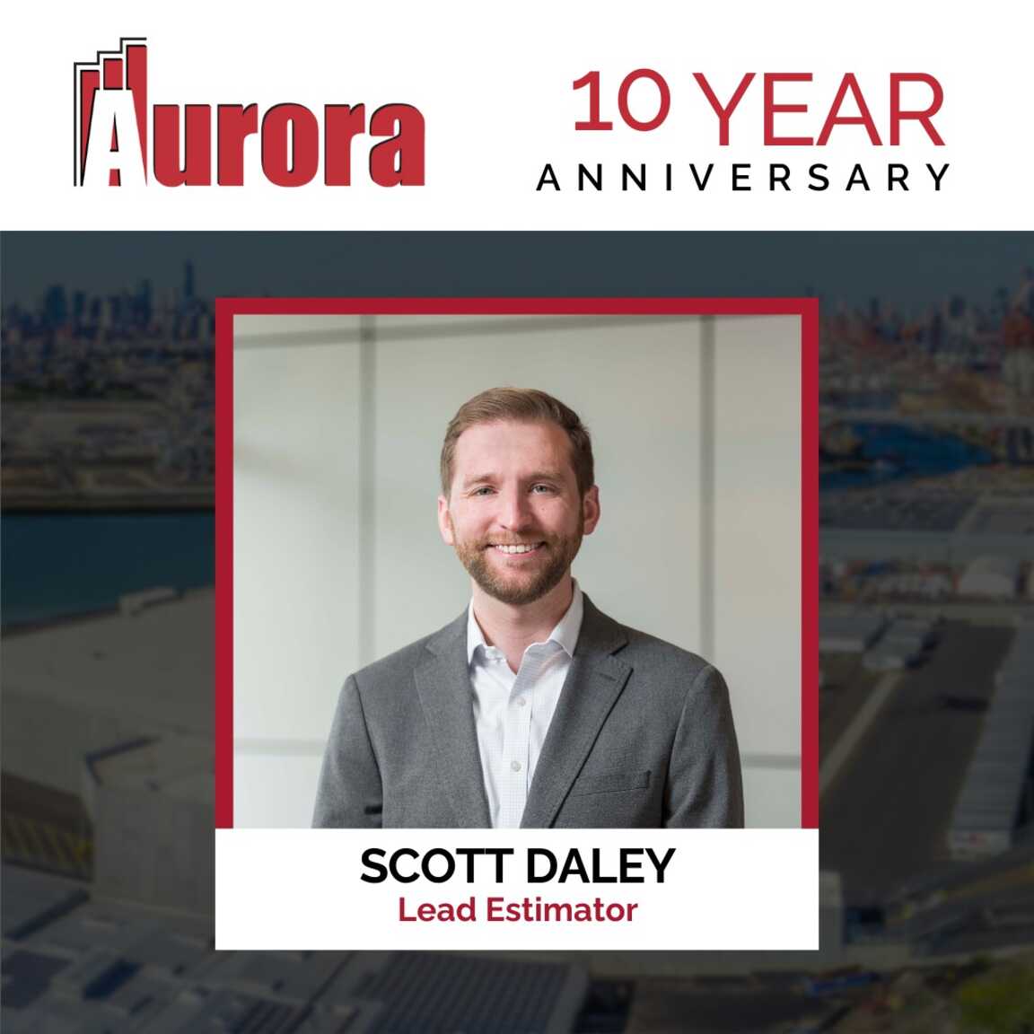 Scott Daley Celebrating 10 Years with Aurora!