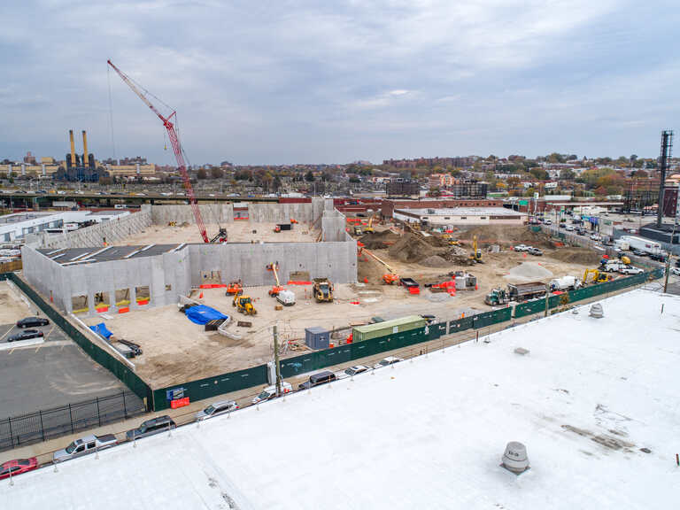 Home Depot - Aerial photo of construction